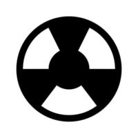 línea de icono nuclear aislada sobre fondo blanco. icono negro plano y delgado en el estilo de contorno moderno. símbolo lineal y trazo editable. ilustración de vector de trazo simple y perfecto de píxeles.