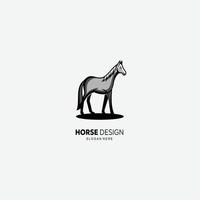 horse design logo gradient template illustration vector