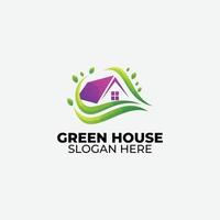 green house color logo template illustration symbol vector