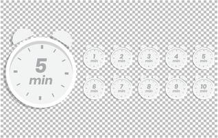 Time countdown vector art, icons and graphics with isolated background