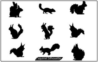 illustration with squirrels isolated on white background vector