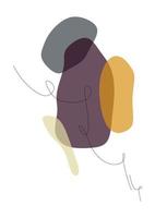 ilustración vectorial púrpura abstracta. diseño abstracto para la decoración de paredes vector