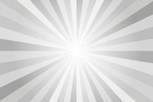 Sun rays background. White and grey radial abstract comic pattern. Vector explosion abstract lines backdrop