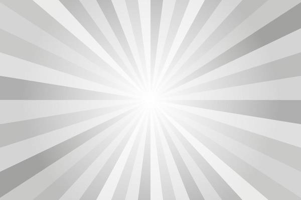 Sun rays background. White and grey radial abstract comic pattern. Vector explosion abstract lines backdrop