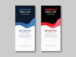 Vector free vector modern roll up template