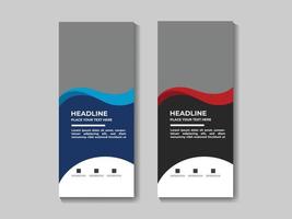 Vector free vector modern roll up template