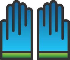 Hand Gloves Vector Icon Design