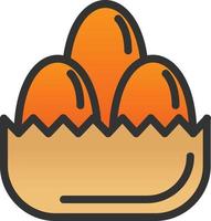 Eggs Vector Icon Design