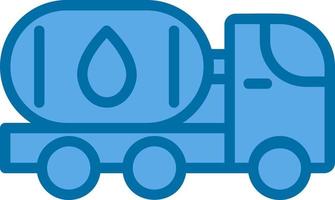 Oil Tanker Vector Icon Design