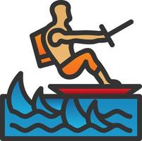 Surfing Vector Icon Design