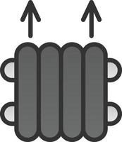 diseño de icono de vector de radiador