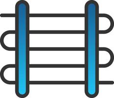 Towel Rail Vector Icon Design