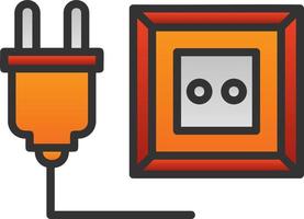 Unplugged Vector Icon Design