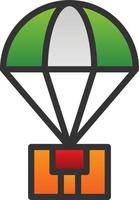 Parachute Vector Icon Design