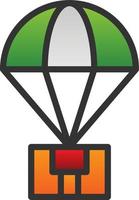 Parachute Vector Icon Design