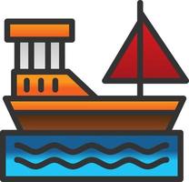 Boat Vector Icon Design