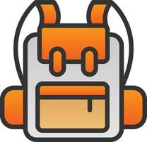 Backpack Vector Icon Design