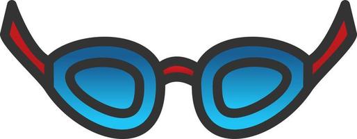 Swimming Glasses Vector Icon Design