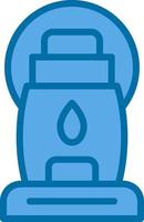 Oil Lamp Vector Icon Design