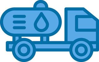 Oil Tanker Vector Icon Design