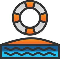 Lifebuoy Vector Icon Design