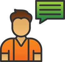 Talk Vector Icon Design