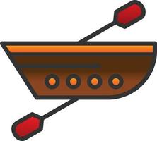 Canoeing Vector Icon Design