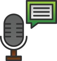 Podcast Vector Icon Design