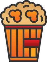 Popcorn Vector Icon Design