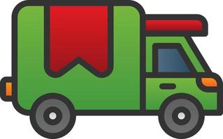 Delivery Truck Vector Icon Design