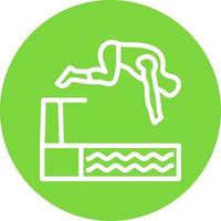 Jump Vector Icon Design