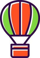 Hot Air Balloon Vector Icon Design