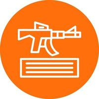 Knocked Out Vector Icon Design