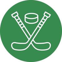 Ice Hockey Vector Icon Design