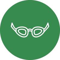 Swimming Glasses Vector Icon Design