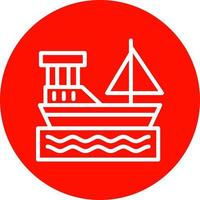 Boat Vector Icon Design