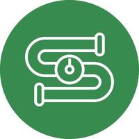 Water Pipe Vector Icon Design