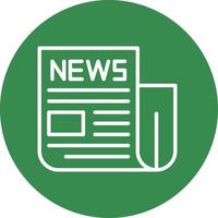 diseño de icono de vector de papel de noticias