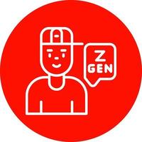 Generation Z Vector Icon Design