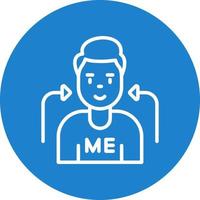 Myself Vector Icon Design