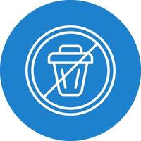 No Littering Vector Icon Design