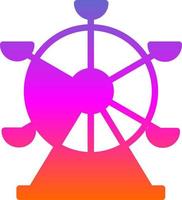 Ferris Wheel Vector Icon Design