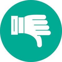 Thumbs Down Vector Icon Design
