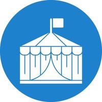 Circus Tent Vector Icon Design