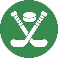 Ice Hockey Vector Icon Design