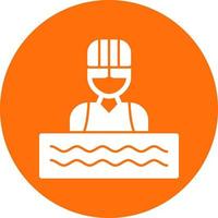 Swimmer Vector Icon Design