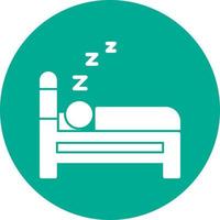 Sleeping Vector Icon Design