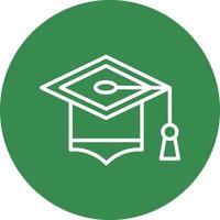 Mortarboard Vector Icon Design