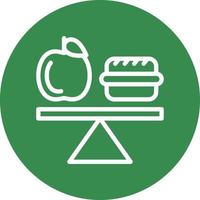 Balanced Diet Vector Icon Design