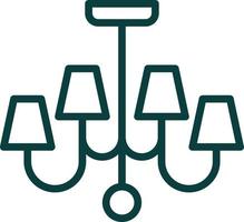 Chandelier Vector Icon Design